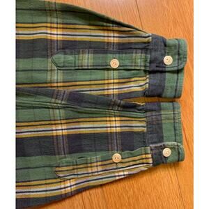 rrl double rl plaid twill flap pocket workshirt tag size m fits l (runs big)